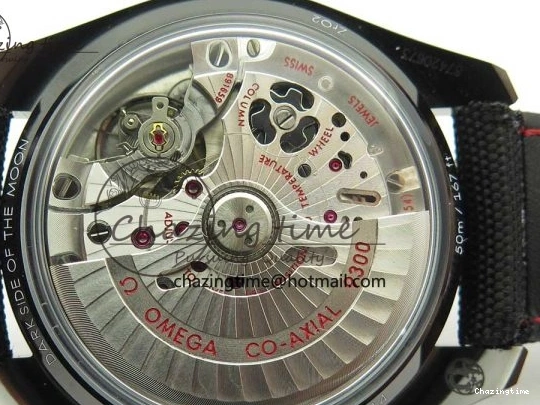 0318 Premium Speedmaster “Dark Side of The Moon” Real Ceramic OMF 1:1 Best Edition on Nylon Strap A 7977